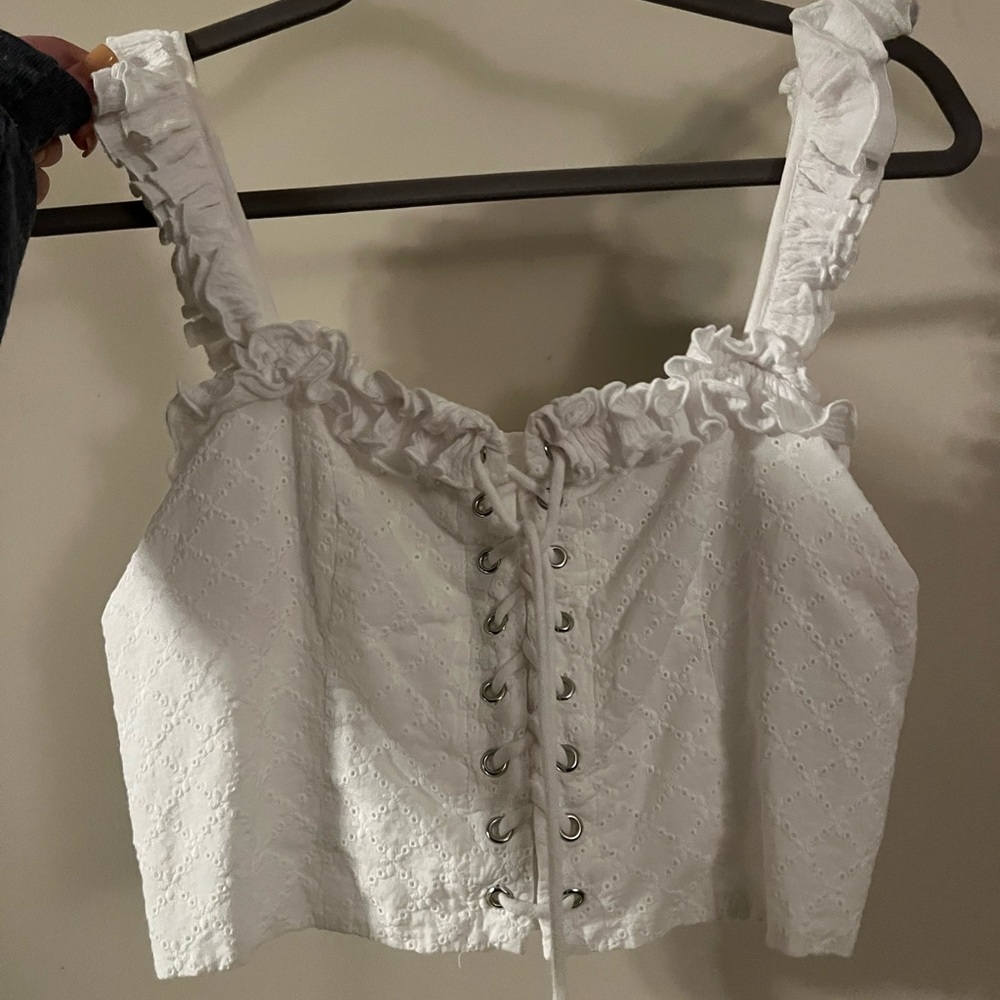 White lace corset Steele top